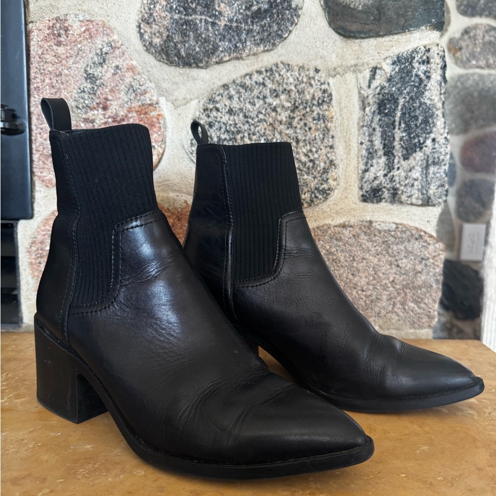 Steve Madden Black Ankle Booties